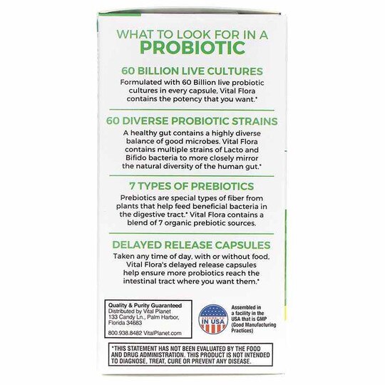 Vital Flora Adult 55+ Daily Probiotic + Prebiotics Shelf Stable, VTP